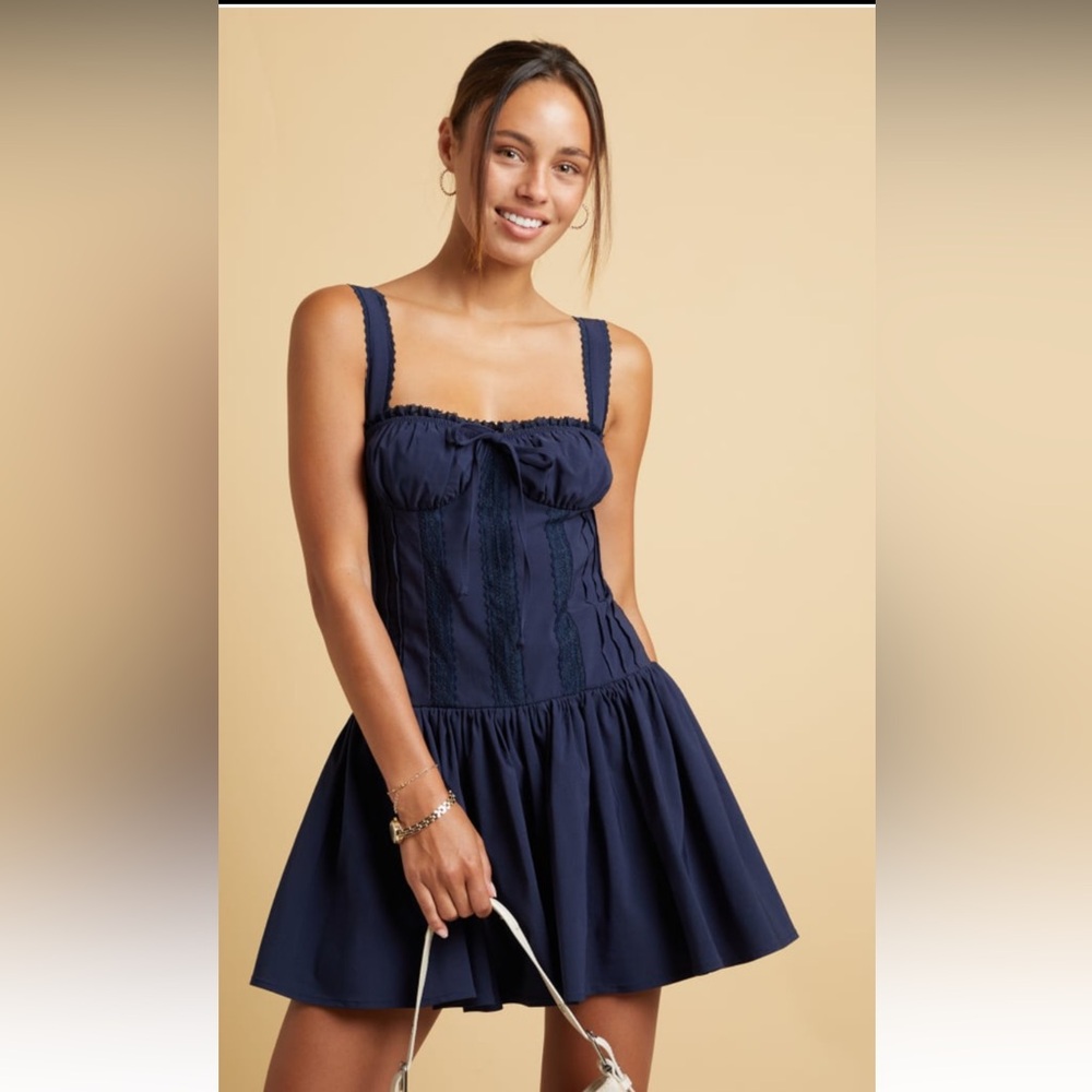 Elegant Navy Blue Dress